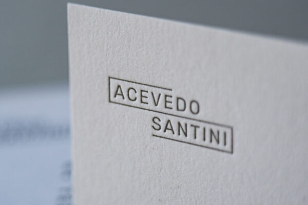 Tarjetas letterpress 1 color - Imagen 3